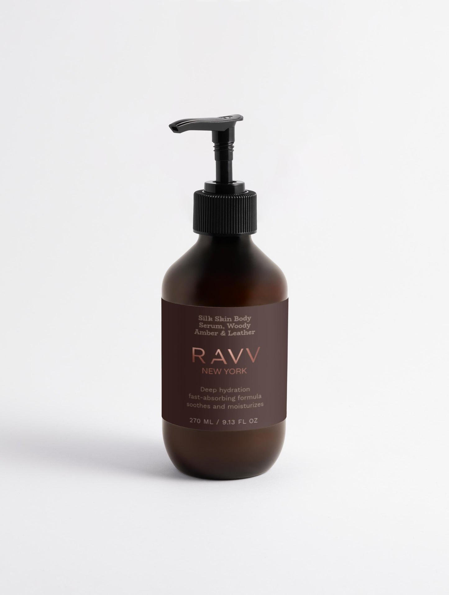 Silk Skin Body Serum - Woody Amber & Leather - RAVV