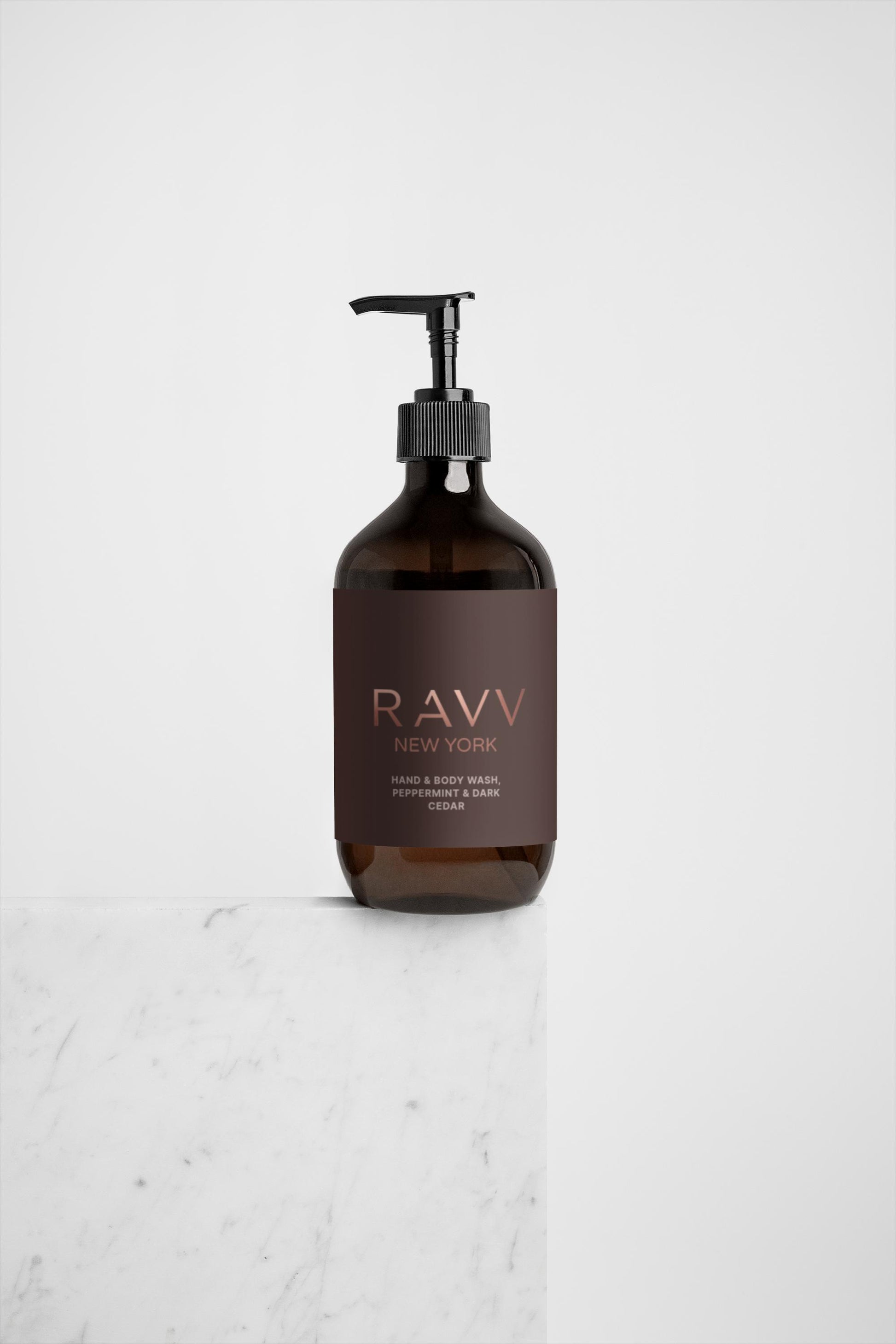 Peppermint & Dark Cedar Hand & Body Wash - RAVV