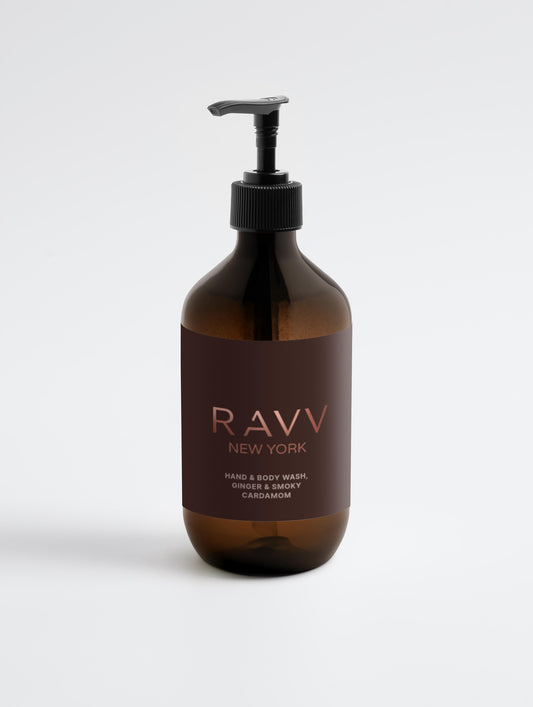 Ginger & Smoky Cardamom Hand & Body Wash - RAVV